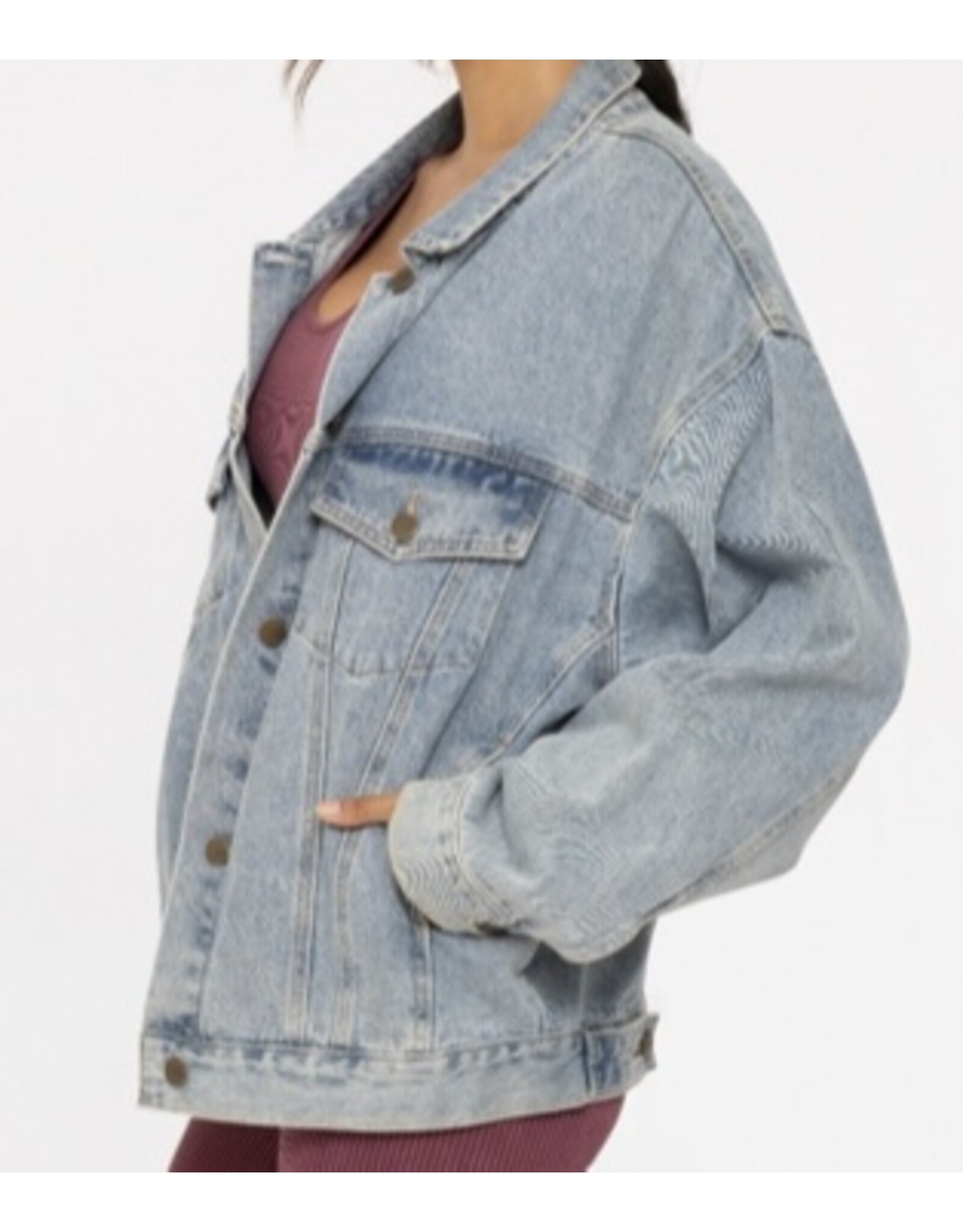 mono b Boxy cut denim jacket