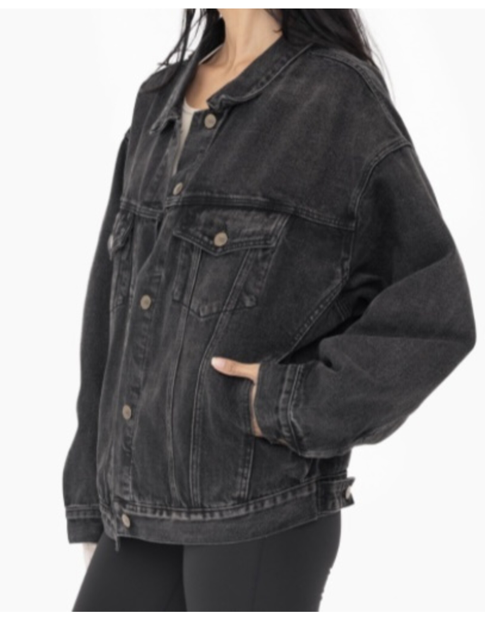 mono b Boxy cut denim jacket
