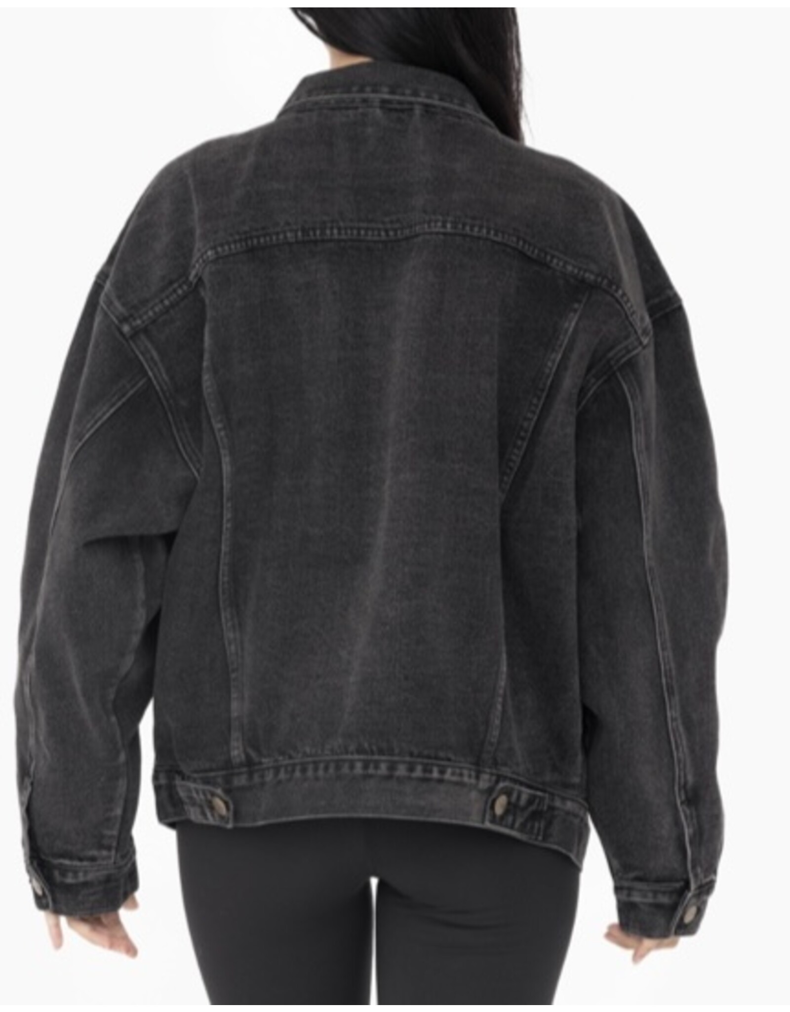 mono b Boxy cut denim jacket KJ11683 - LA Trends Addict mono b Boxy cut denim jacket KJ11683 - LA Trends Addict