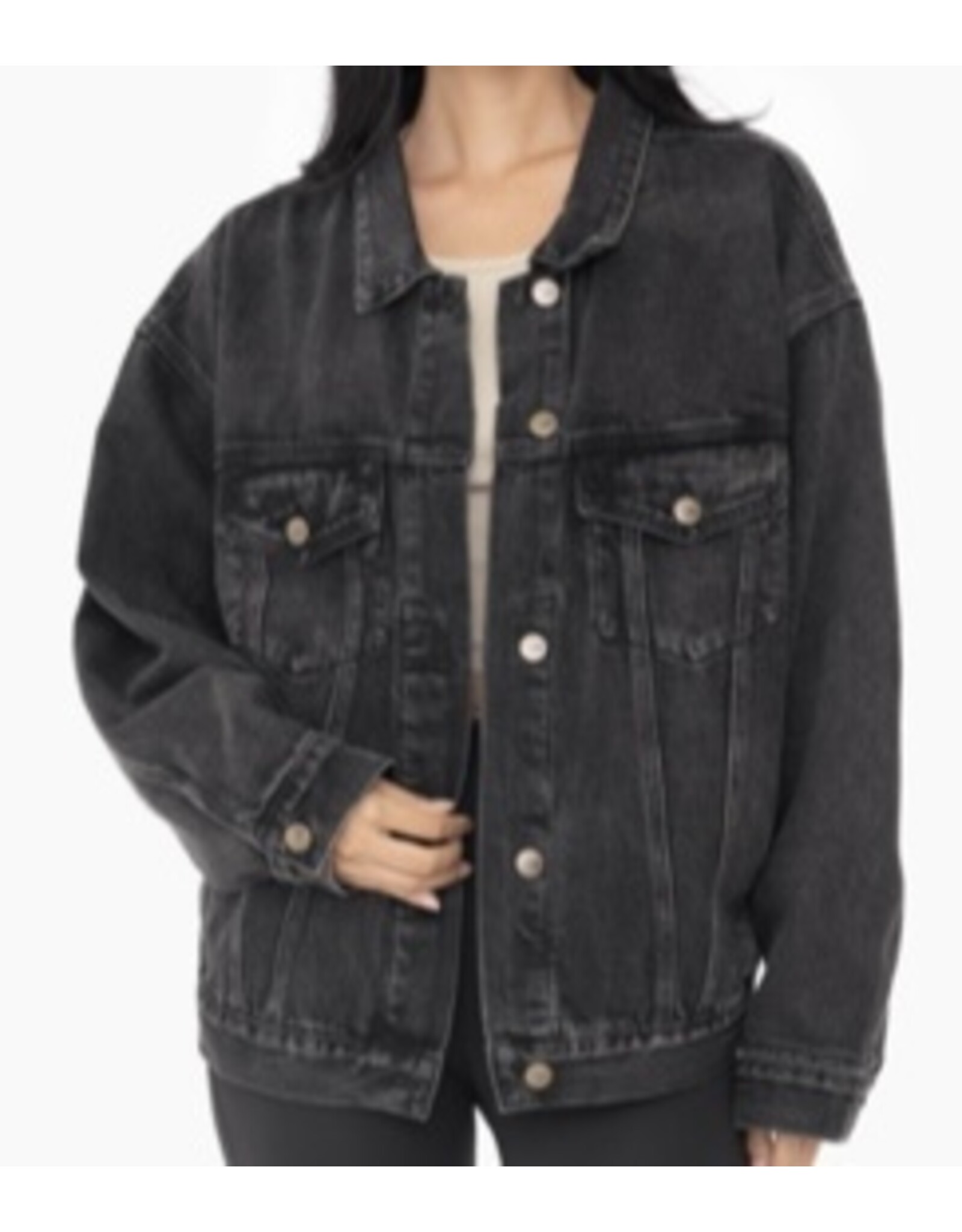mono b Boxy cut denim jacket