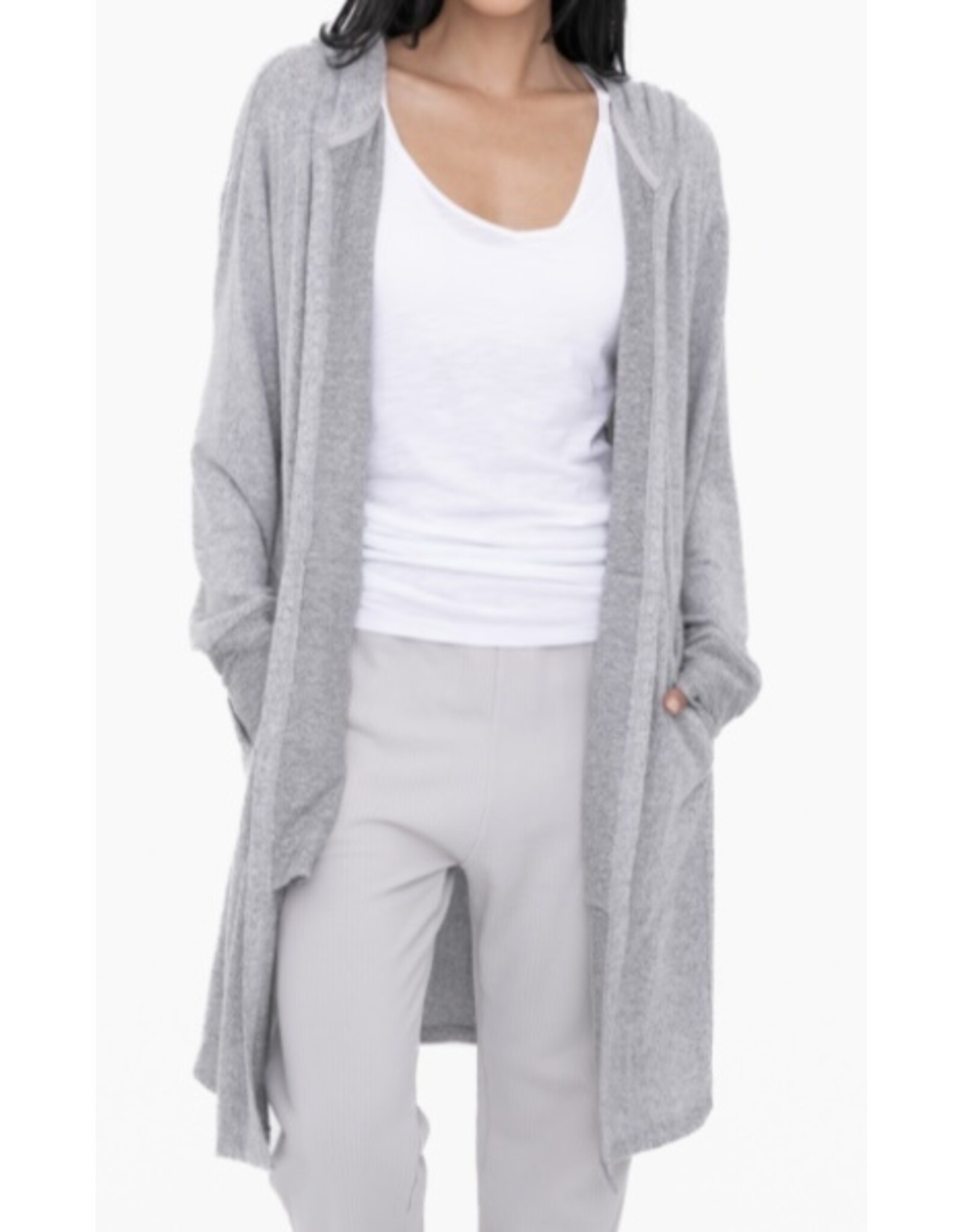 mono b Cardigan w/ hoody & pockets