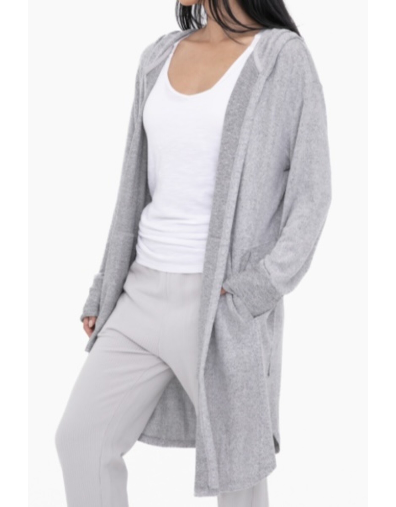 mono b Cardigan w/ hoody & pockets