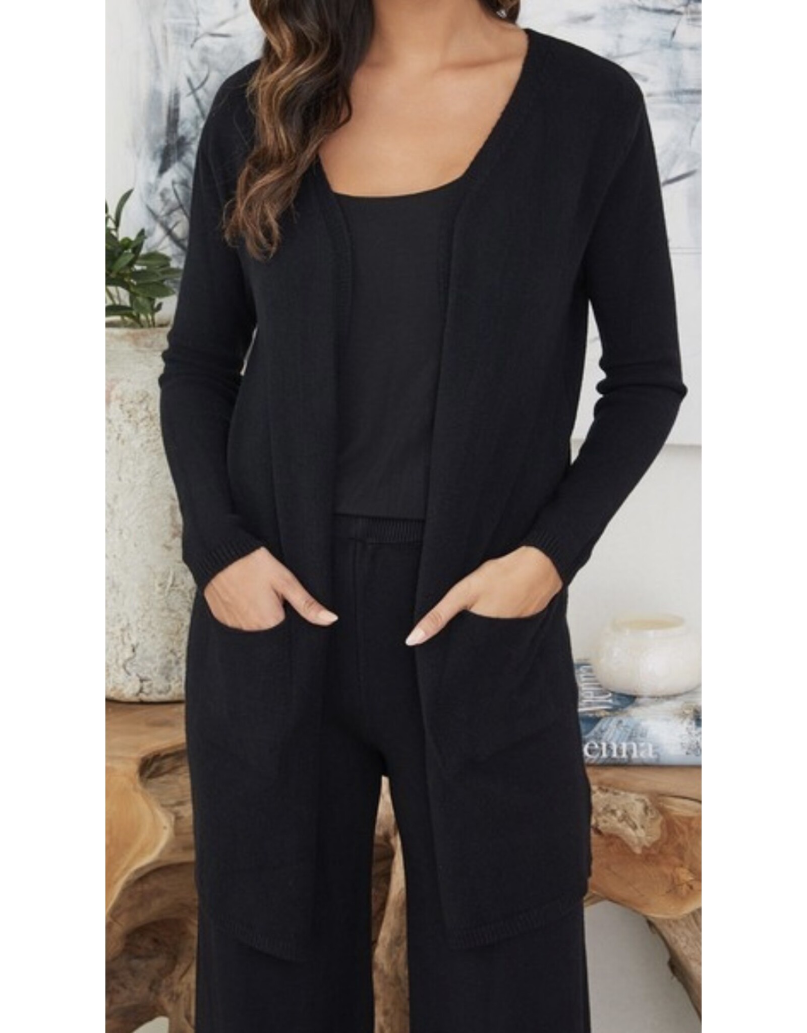 venti6 Open maxi cardigan