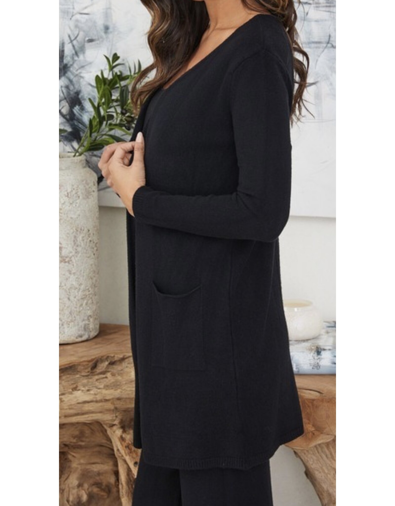 venti6 Open maxi cardigan
