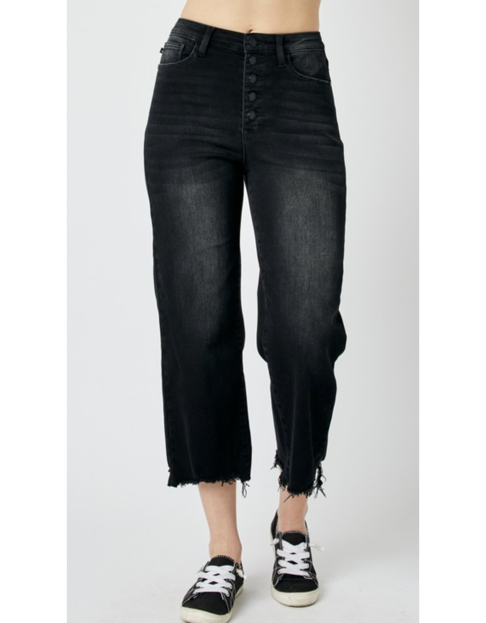 Judy Blue Judy Blue Black HW Destroy Crop Wide