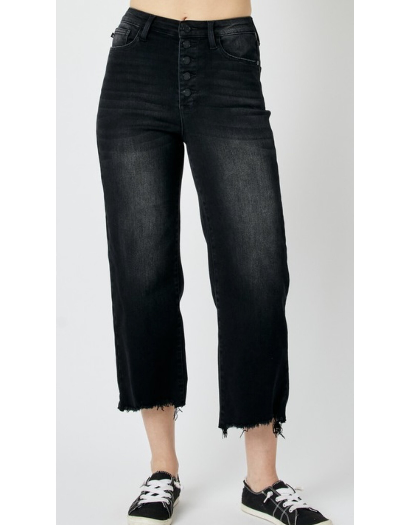 Judy Blue Judy Blue Black HW Destroy Crop Wide