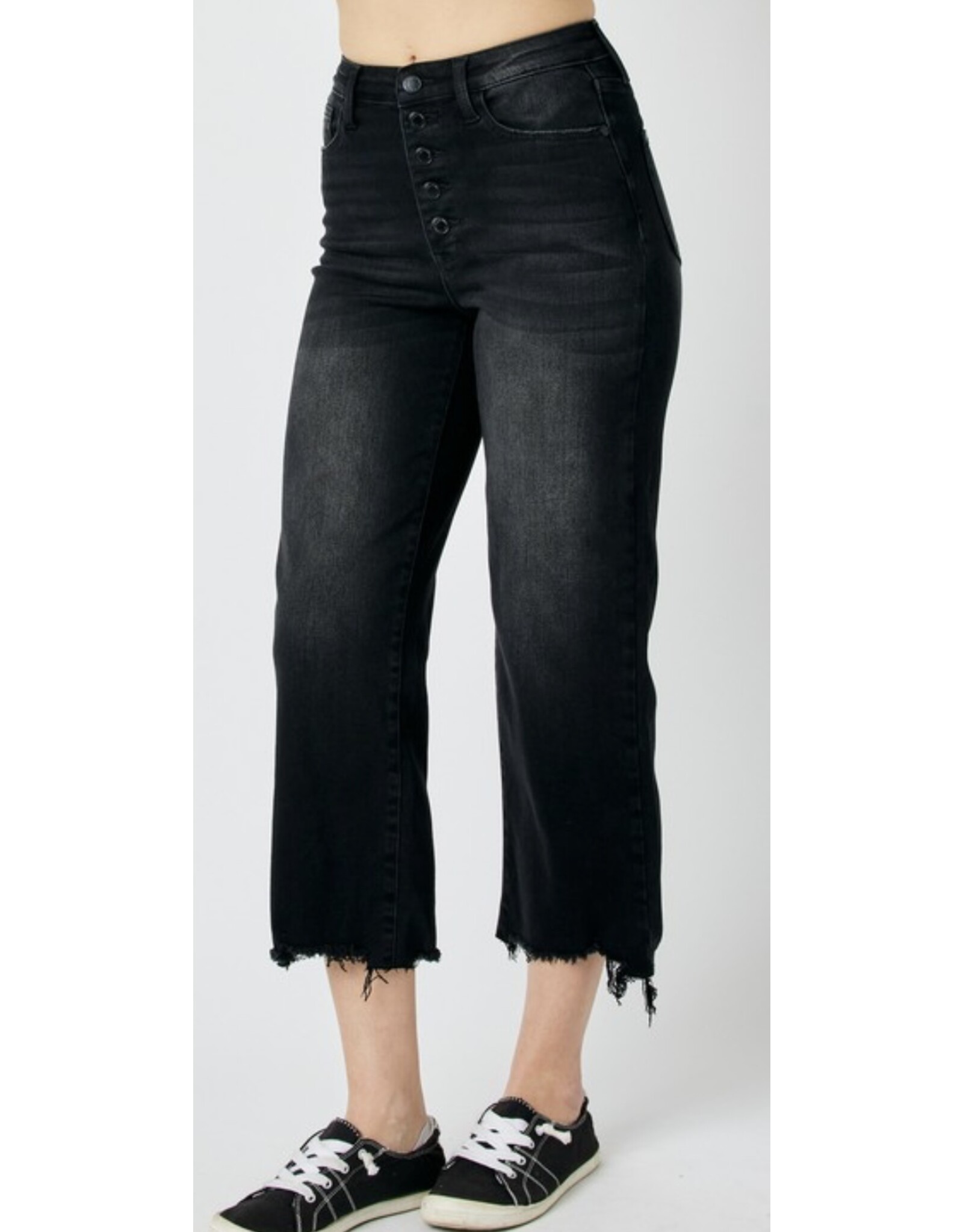 Judy Blue Judy Blue Black HW Destroy Crop Wide