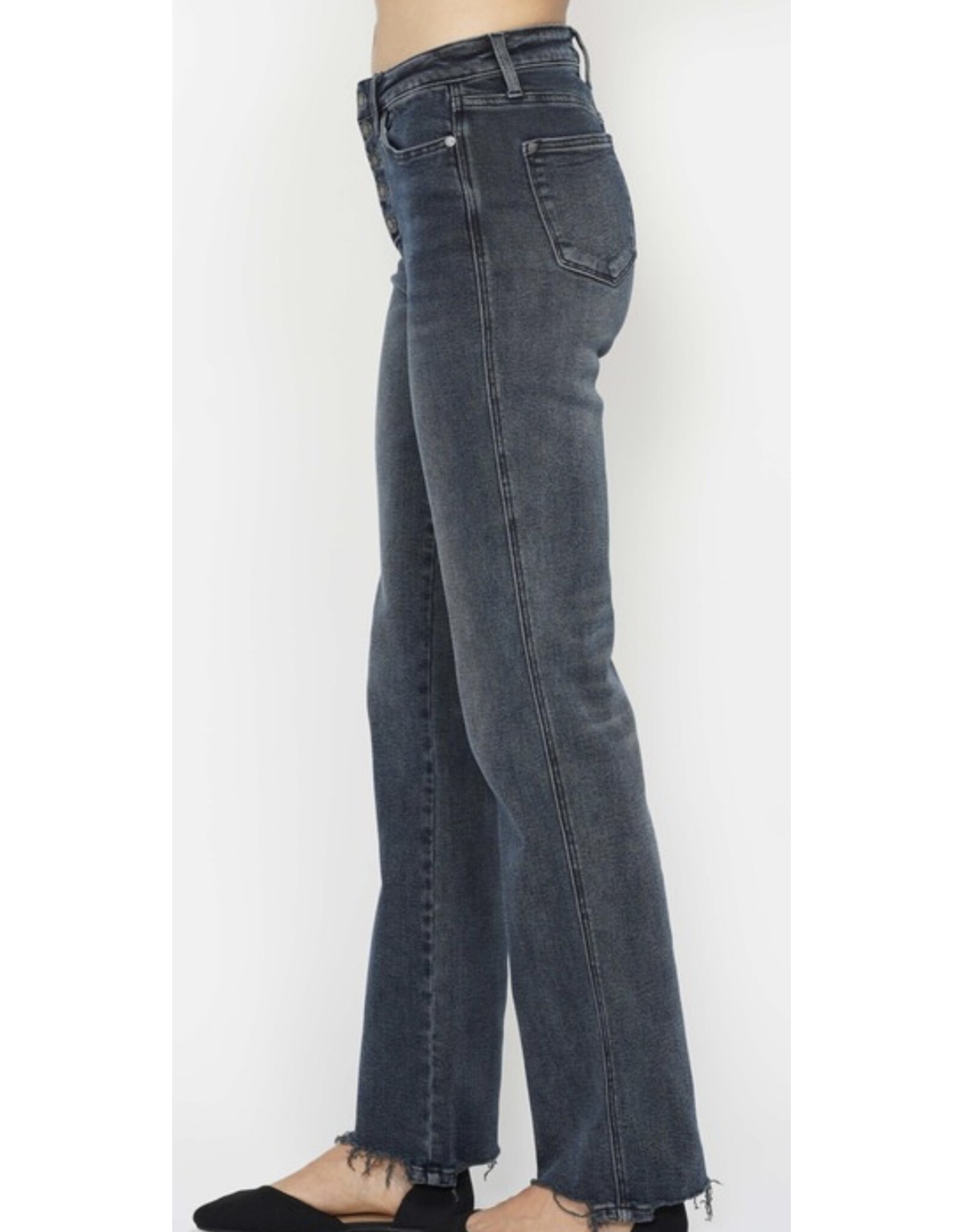 Judy Blue Judy Blue Dk HW Button Fly Straight