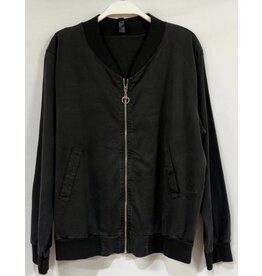 venti6 Lightweight black bomber jacket