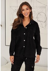 venti6 Pinstripe Long Sleeve Button Up Stretch Jacket