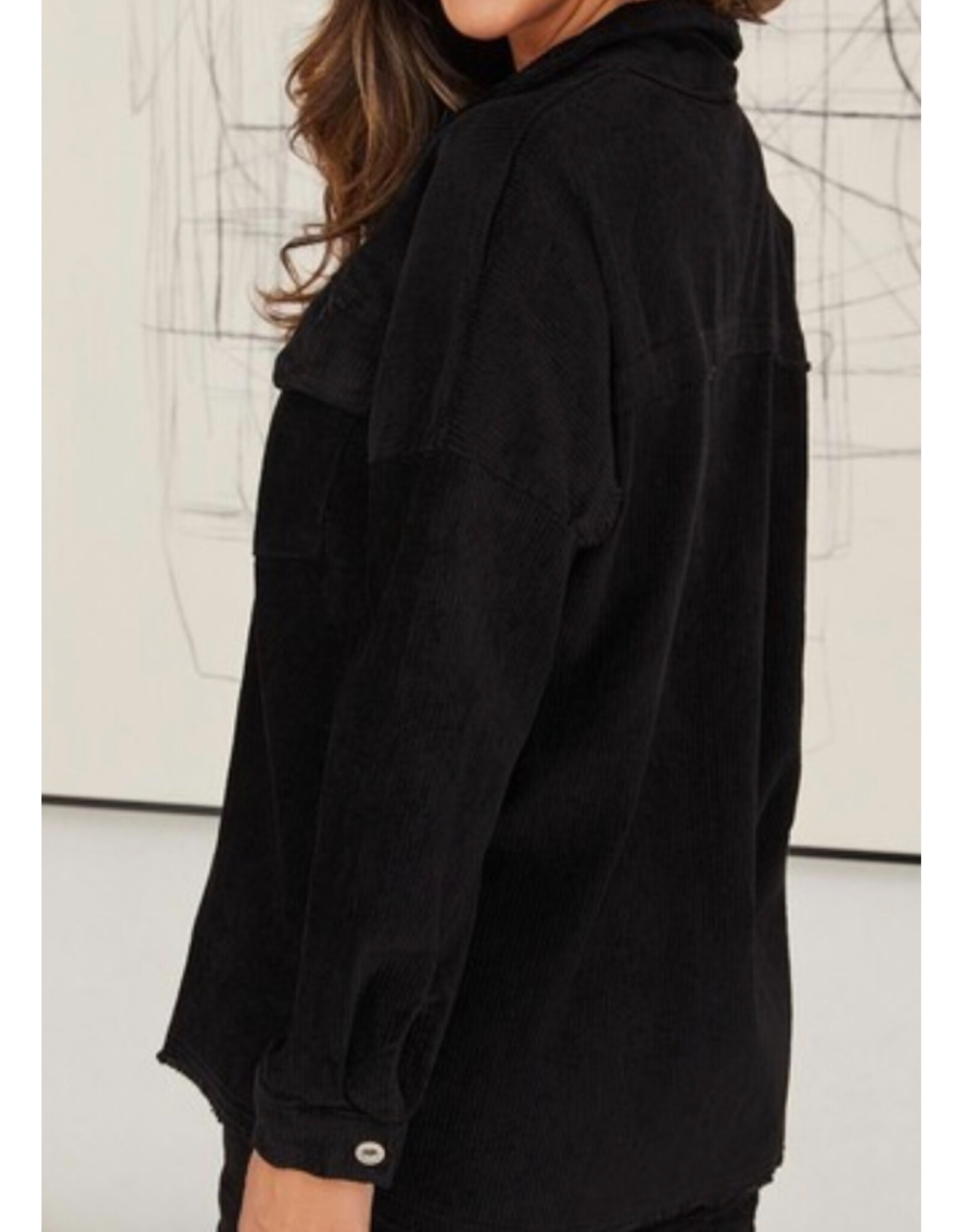 venti6 Pinstripe Long Sleeve Button Up Stretch Jacket