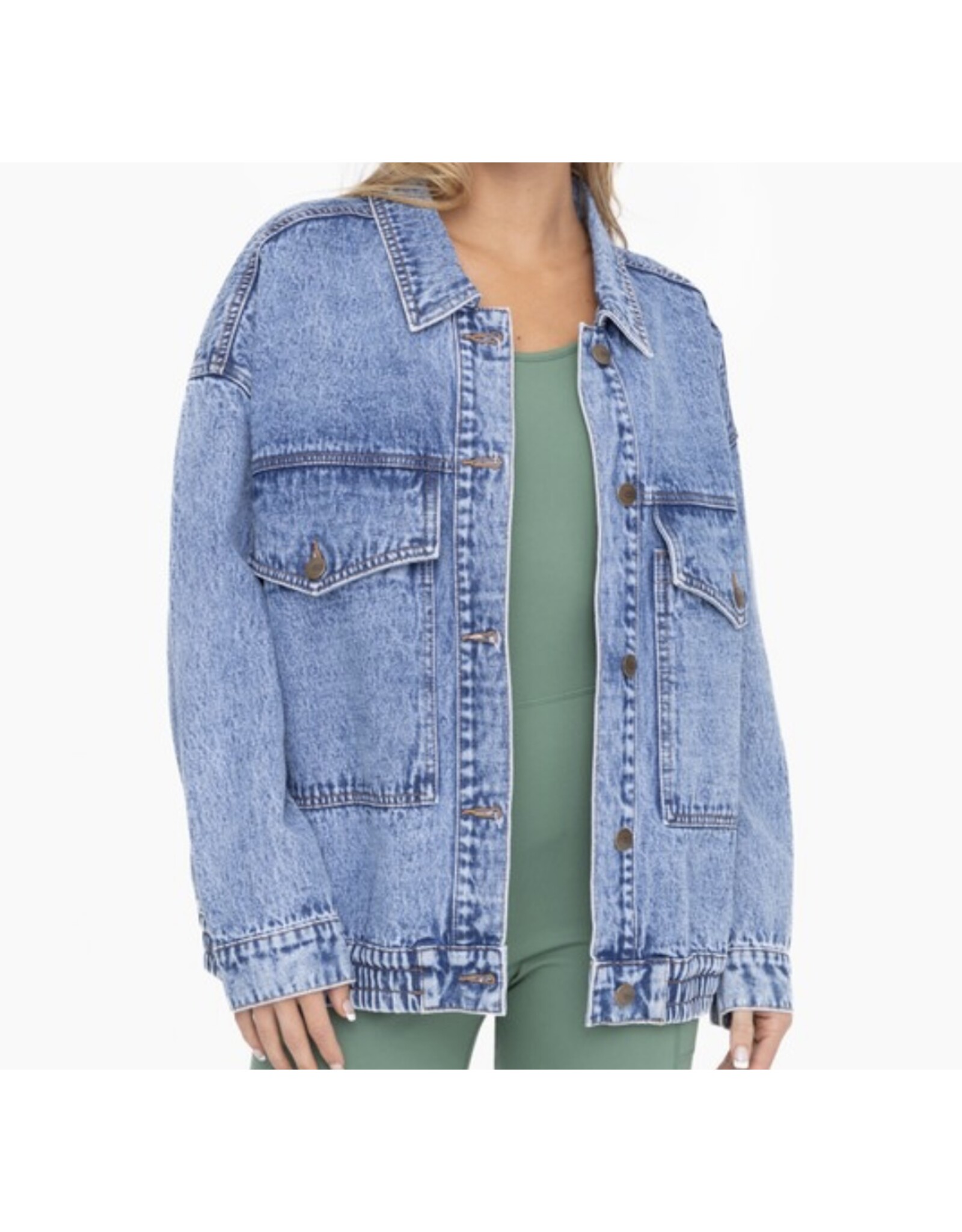 Oversized denim jacket