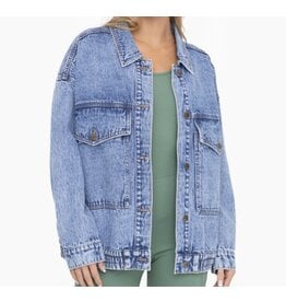 Oversized denim jacket