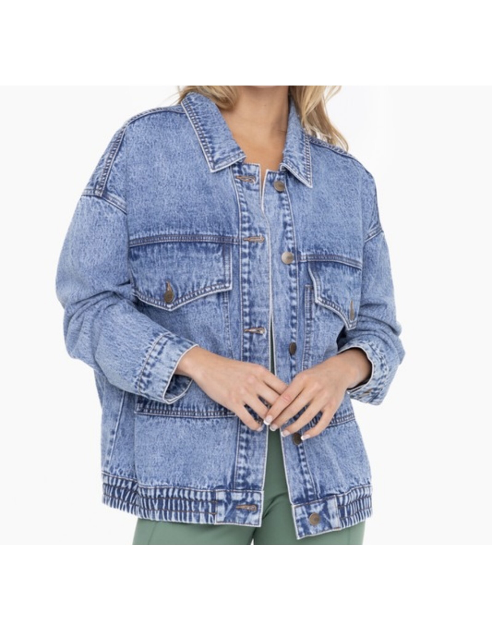 Oversized denim jacket