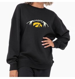 Football oversized fleece sweatshirt