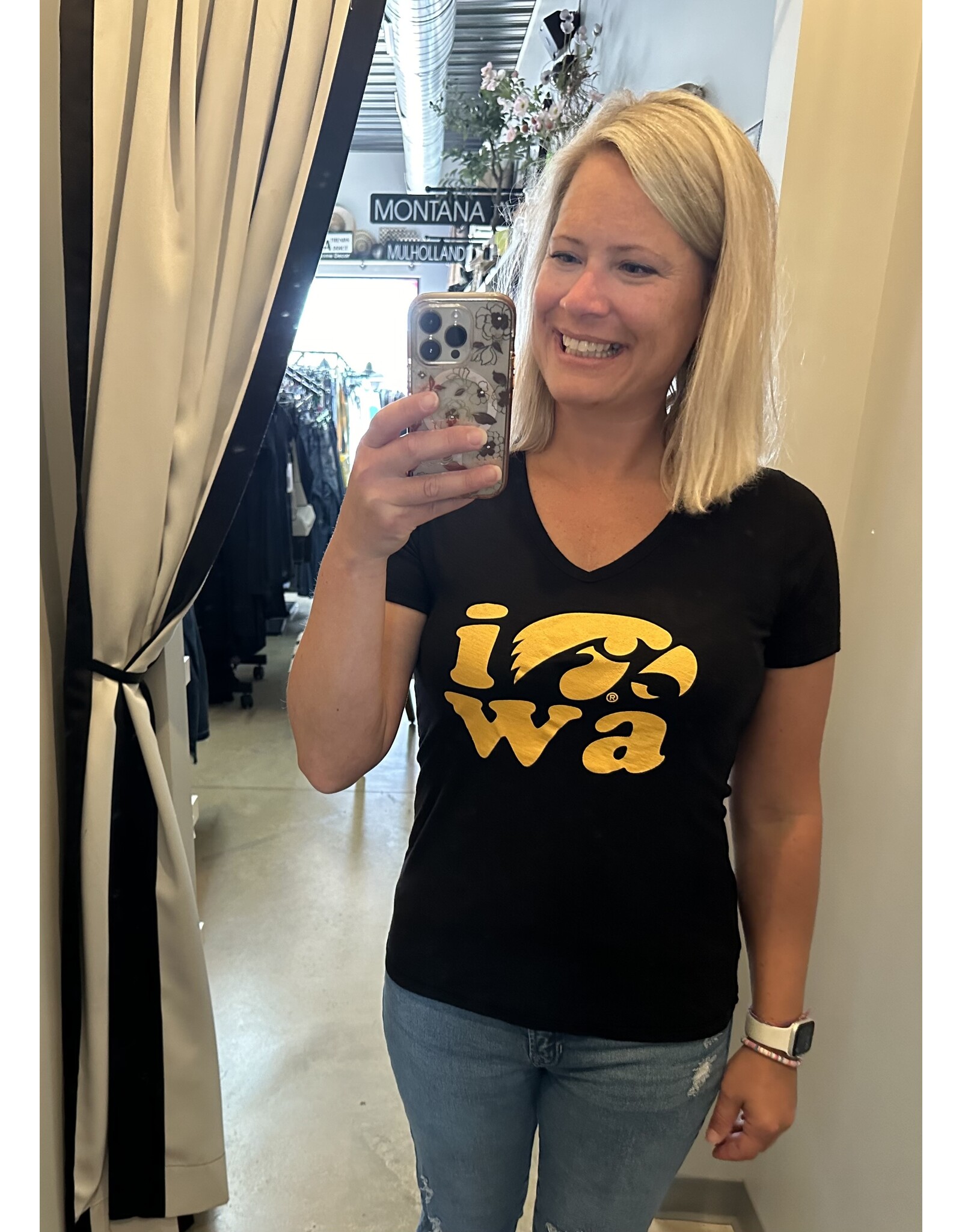 Iowa Hawkeye tee or tank