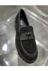 LATA Galen black sparkle loafers LATA Galen black sparkle loafers