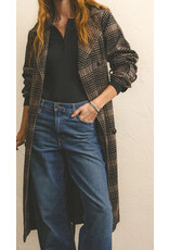 ZSupply Z Supply Jackie Plaid Trench ZJ243988 ZSupply Z Supply Jackie Plaid Trench ZJ243988