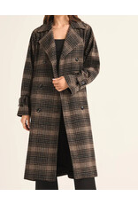 ZSupply Z Supply Jackie Plaid Trench ZJ243988 ZSupply Z Supply Jackie Plaid Trench ZJ243988