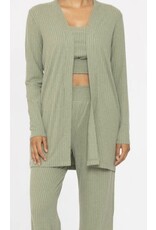 mono b  Soft Ribbed Longline Cardigan mono b  Soft Ribbed Longline Cardigan