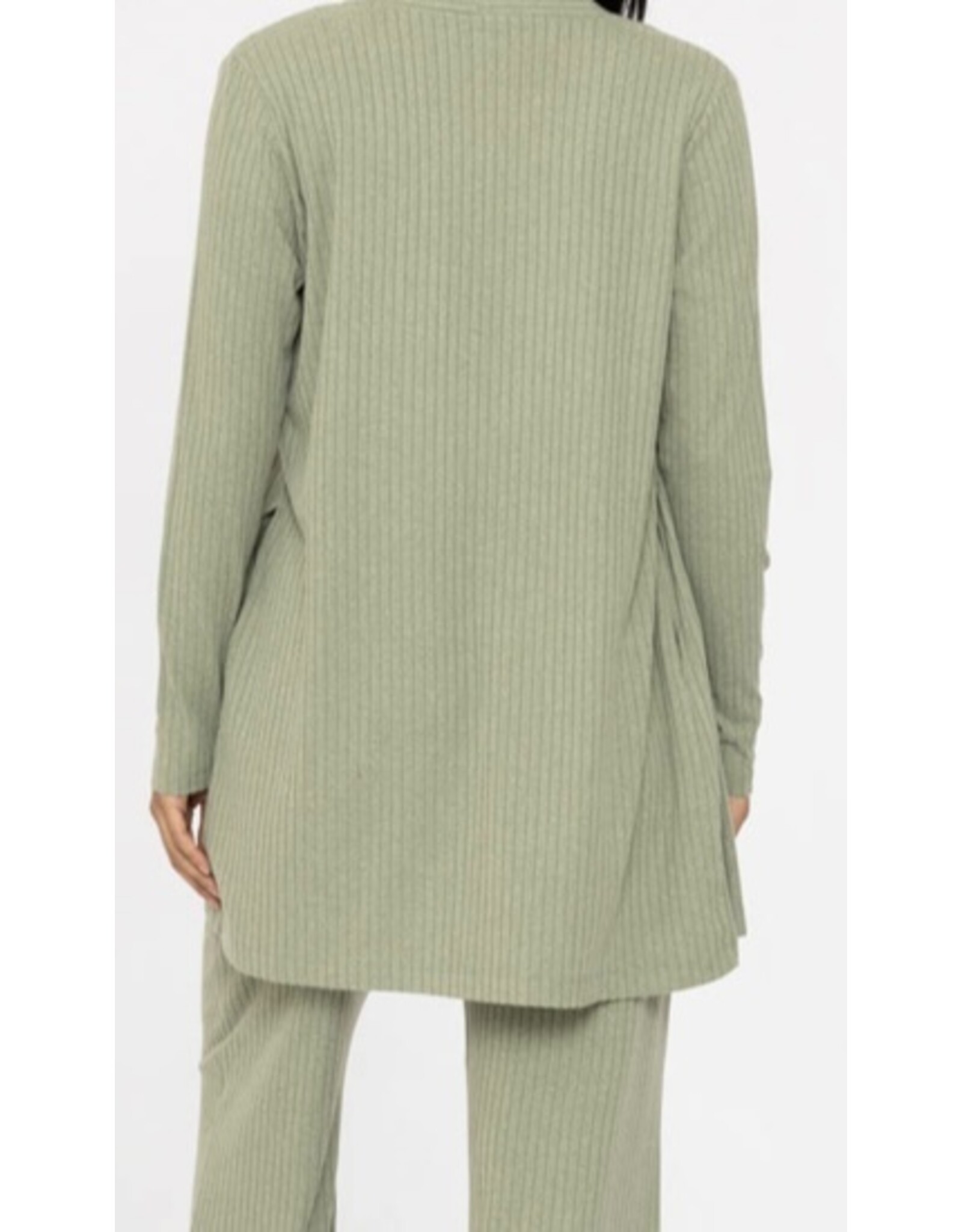 mono b  Soft Ribbed Longline Cardigan
