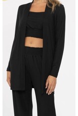 mono b  Soft Ribbed Longline Cardigan mono b  Soft Ribbed Longline Cardigan