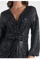 Elan elan black long sleeve sparkle dress Elan elan black long sleeve sparkle dress