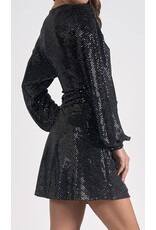 Elan elan black long sleeve sparkle dress Elan elan black long sleeve sparkle dress