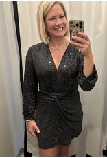 Elan elan black long sleeve sparkle dress Elan elan black long sleeve sparkle dress