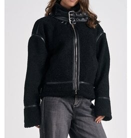 Elan Elan Black Bomber Sherpa Jacket