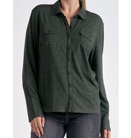 Elan long slv button down shirt