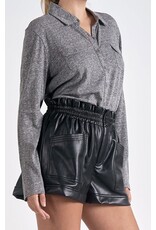 Elan long slv button down shirt