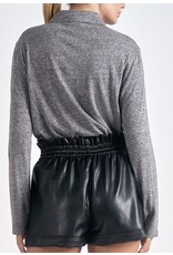 Elan long slv button down shirt