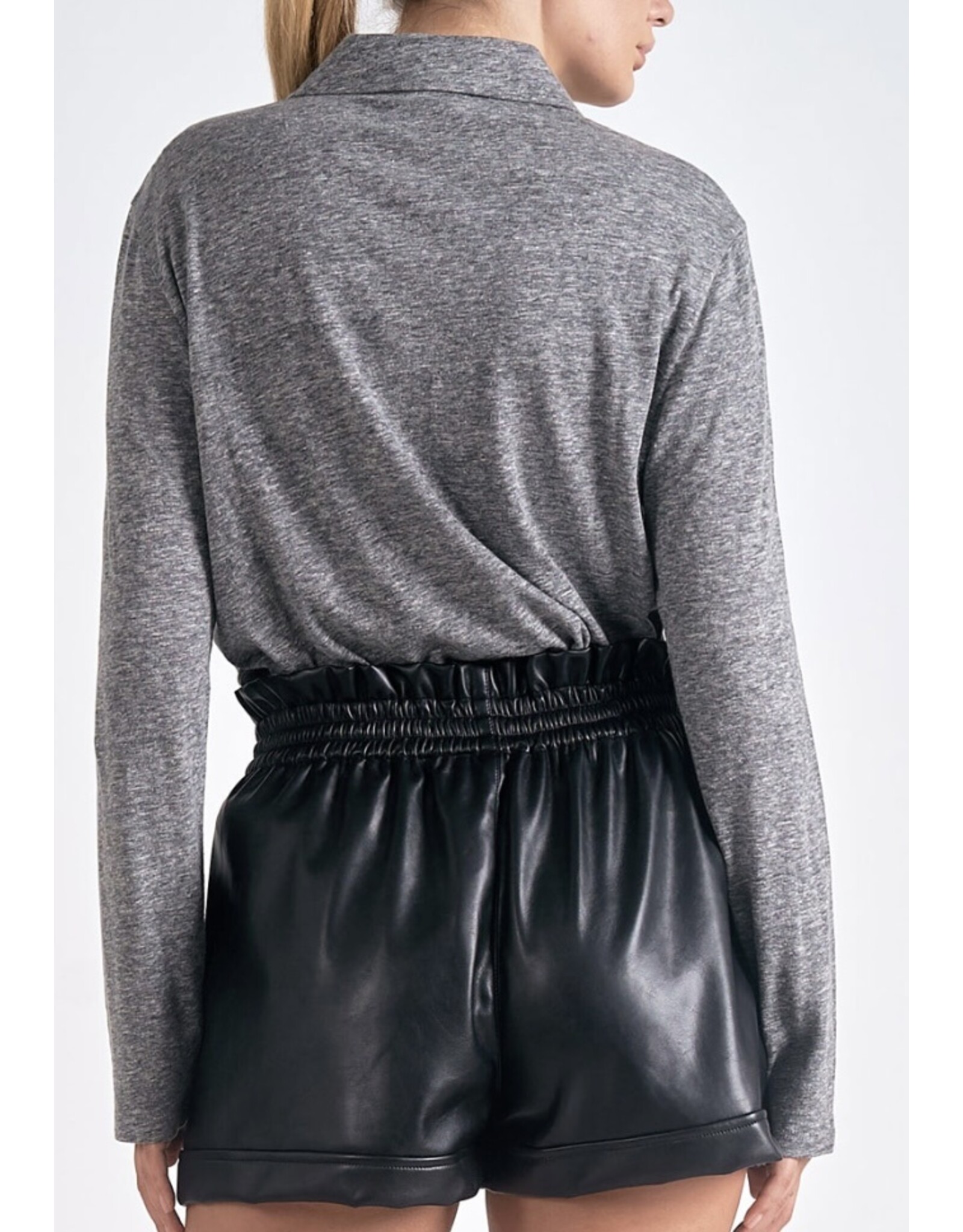 Elan long slv button down shirt