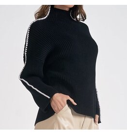 Elan elan Bree black & white sweater