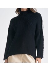 Elan elan Bree black & white sweater