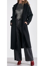 Elan elan long black coat