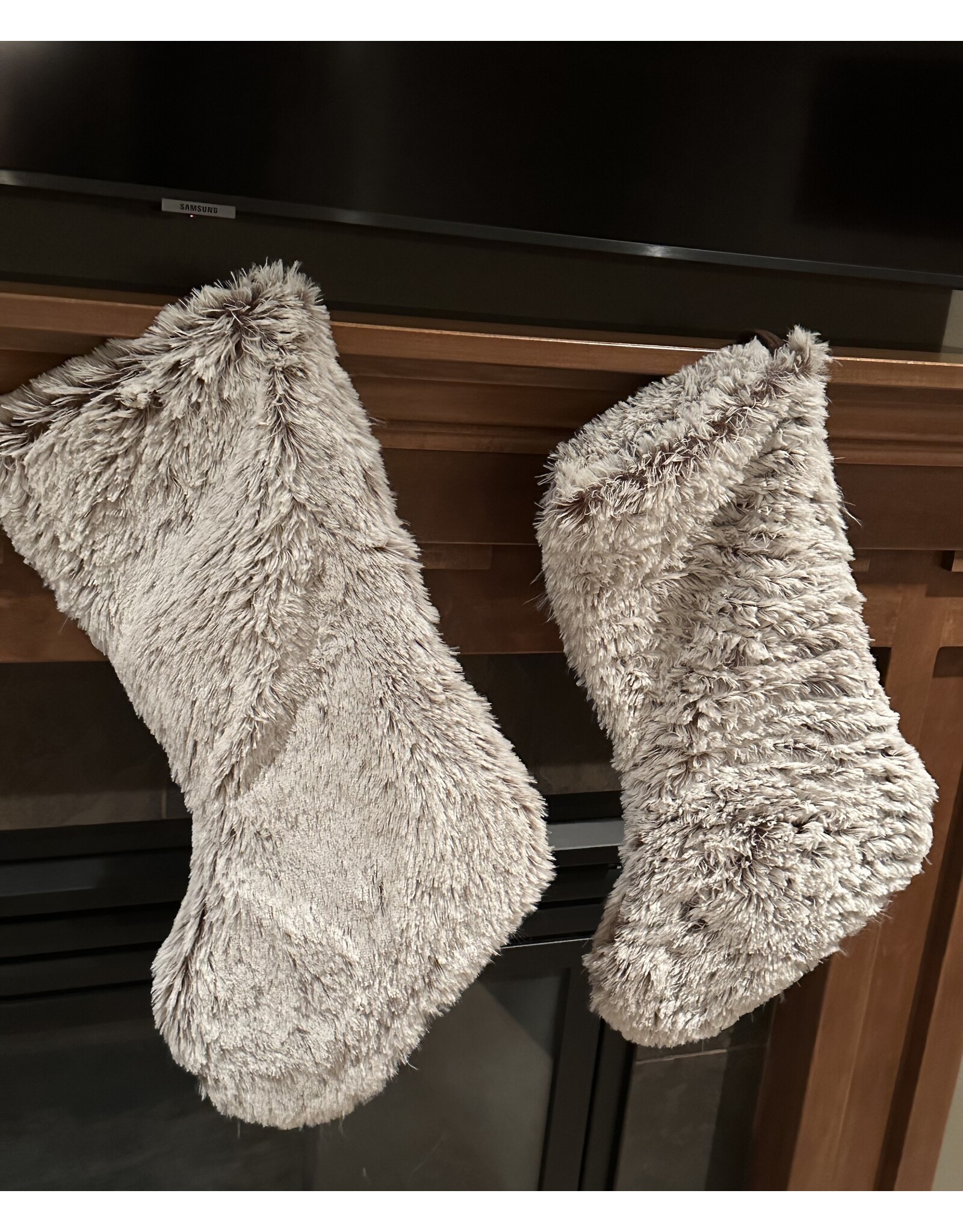 LATA Christmas faux fur stocking