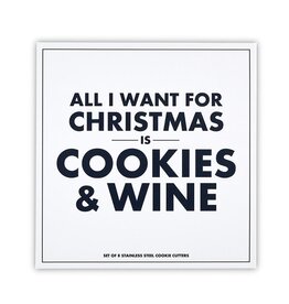 Santa Barbara Design Studio Cookies & Wine cutter set