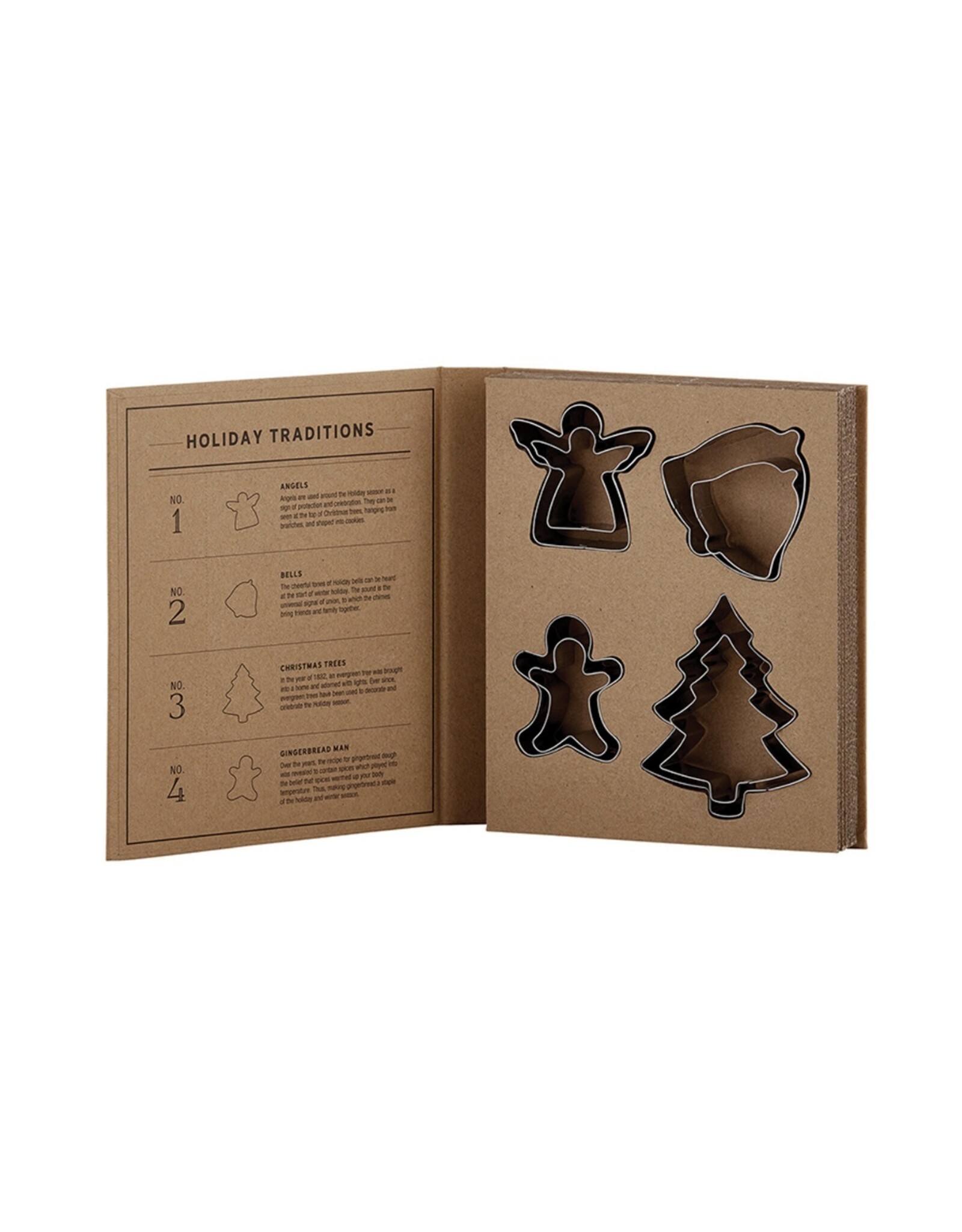 Santa Barbara Design Studio Holiday Cookie Cutter Set Book Box