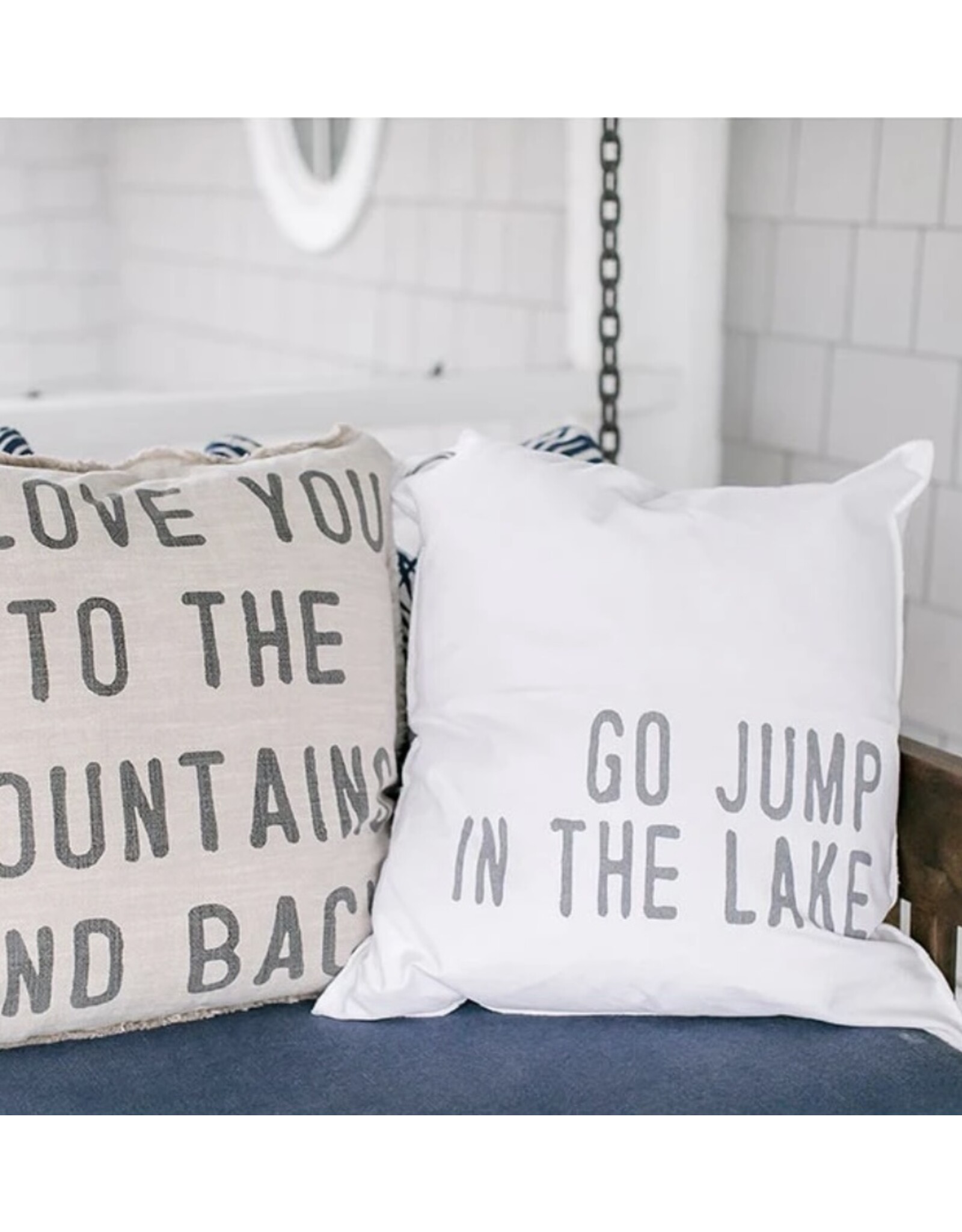 Santa Barbara Designs Go Jump In the Lake Pillow