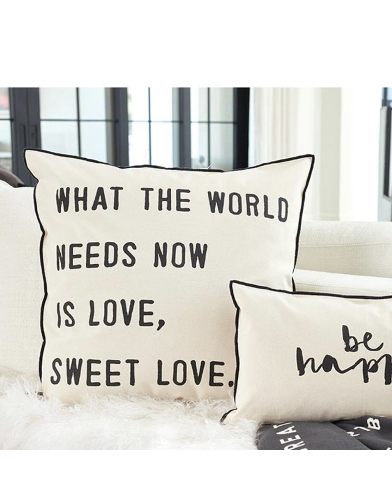 Santa Barbara Design Studio Sweet Love Pillow “What The World Needs Now Is Love, Sweet Love.”