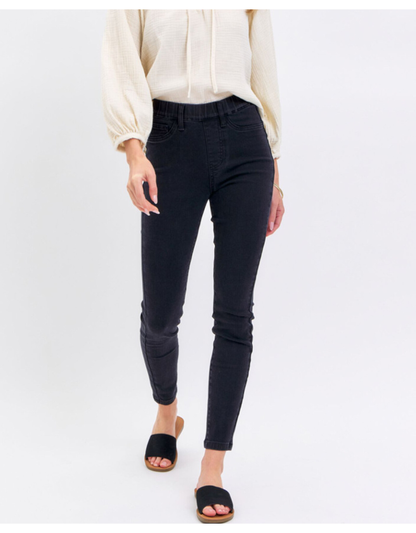 Judy Blue Judy Blue HW black pull on skinny jeans