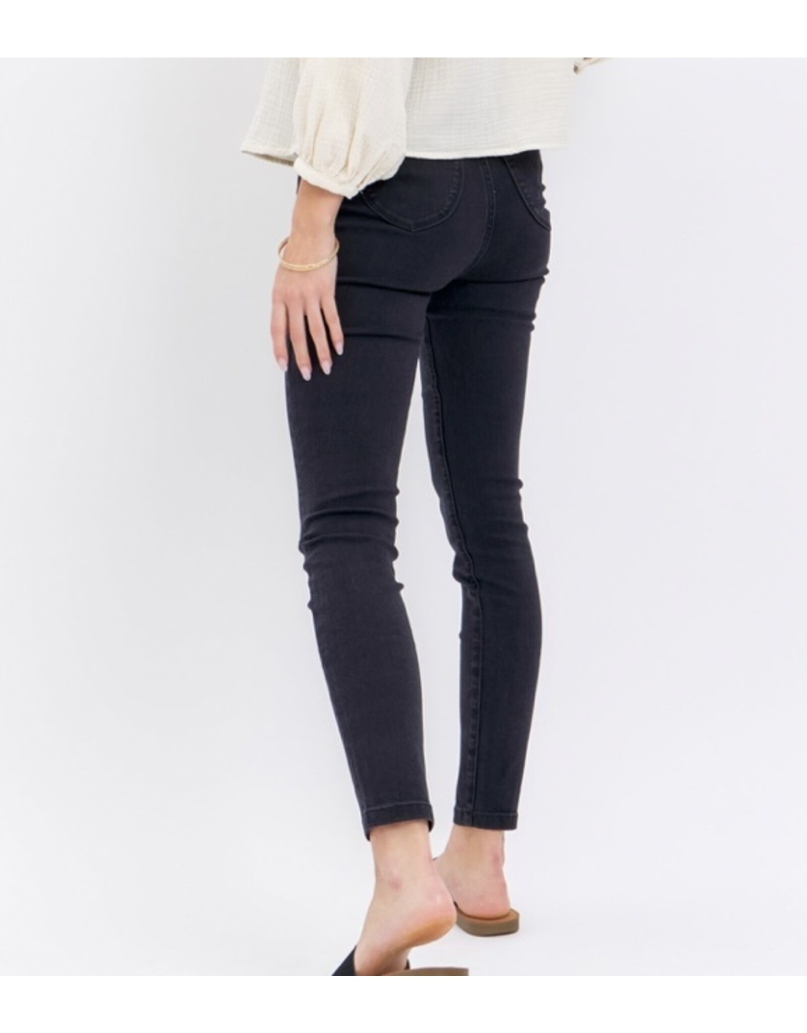 Judy Blue Judy Blue HW black pull on skinny jeans