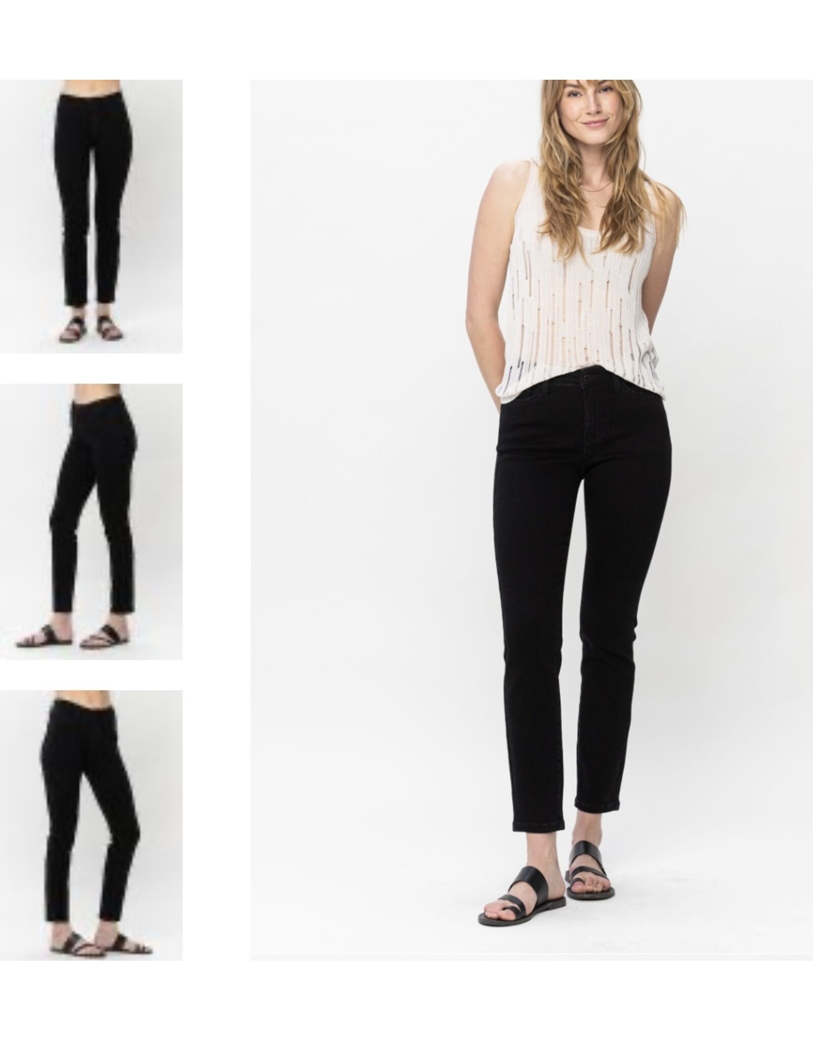 Judy Blue Judy Blue MR black slim fit jeans