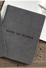 Santa Barbara Designs MARK MY WORDS suede notebook