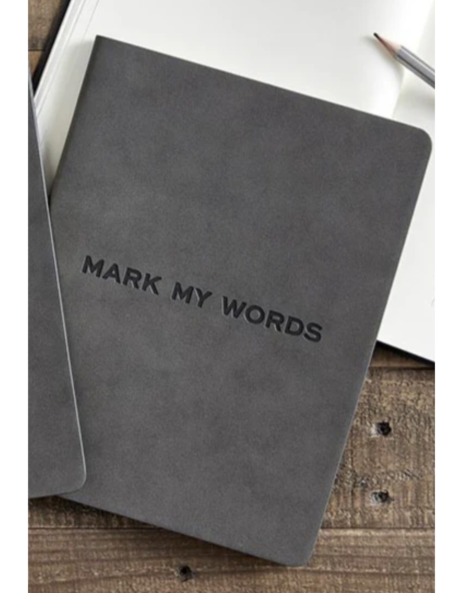 Santa Barbara Designs MARK MY WORDS suede notebook