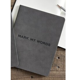 Santa Barbara Designs MARK MY WORDS suede notebook
