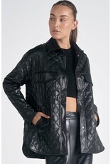 Elan Elan black quilted jacket