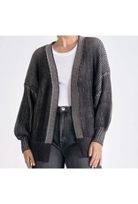 Elan Elan ombré ribbed open cardigan